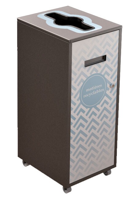 LOUNGE Poubelle de recyclage 87L #NILO87P7COGRI