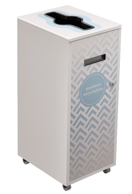 LOUNGE Recycling Container 87L #NILO87P7MRBLA
