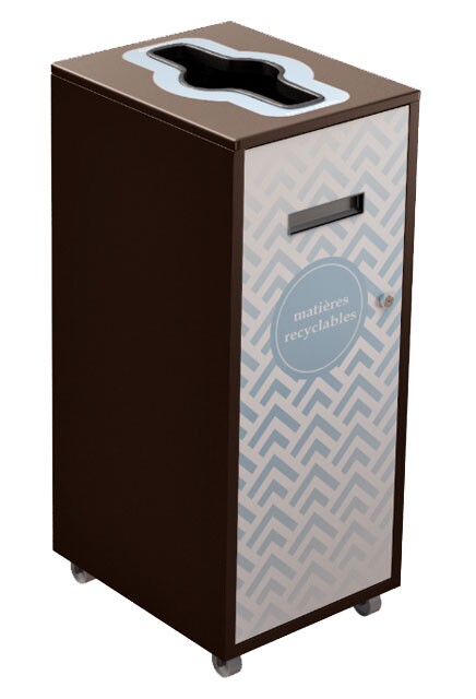 LOUNGE Poubelle de recyclage 87L #NILO87P7MRBRU