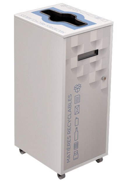 LOUNGE Recycling Container 87L #NILO87P8MRBLA