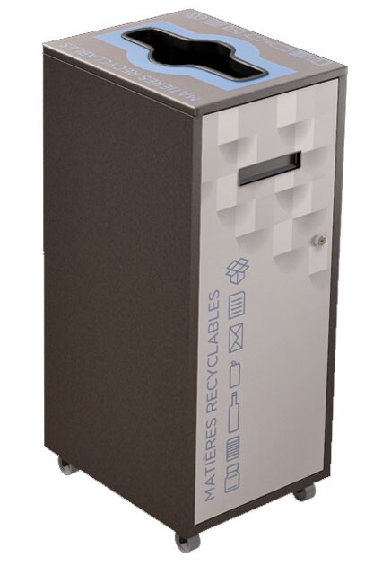LOUNGE Recycling Container 87L #NILO87P8MRGRI
