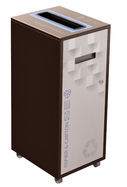 LOUNGE Poubelle de recyclage 87L #NILO87P8PCBRU