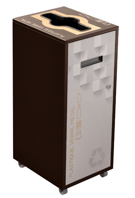 LOUNGE Recycling Container 87L #NILO87P8PVMBRU