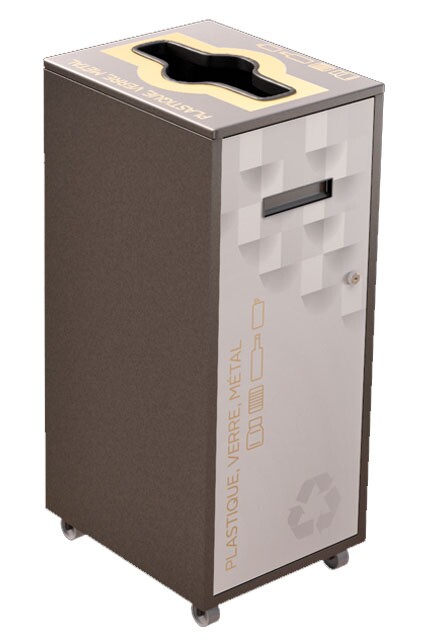 LOUNGE Poubelle de recyclage 87L #NILO87P8PVMGRI