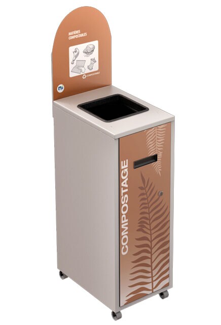 MULTIPLUS Station de recyclage pour les matières organiques 87L #NIMU87P3MOBLA