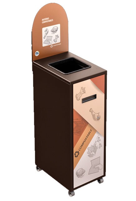 MULTIPLUS Station de recyclage pour les matières organiques 87L #NIMU87P5MOBRU