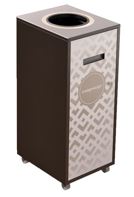 LOUNGE Station de recyclage pour les matières organiques 58L #NILO58MOP7BRU