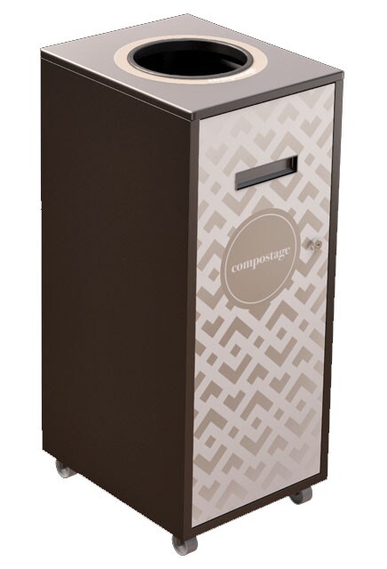 LOUNGE Station de recyclage pour les matières organiques 87L #NILO87MOP7BRU