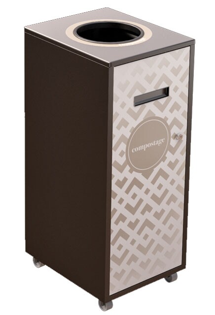 LOUNGE Station de recyclage pour les matières organiques 87L #NILO87MOP7NOI