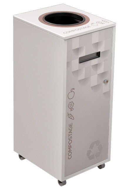 LOUNGE Station de recyclage pour les matières organiques 87L #NILO87MOP8BLA