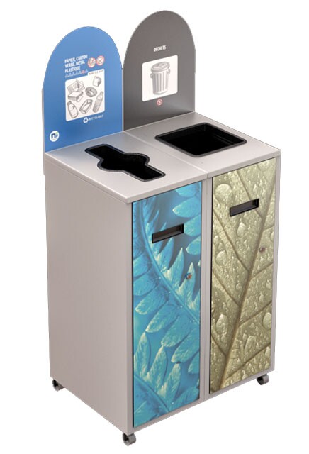 MULTIPLUS Îlot de recyclage double 58L #NIMU5802P2BLA