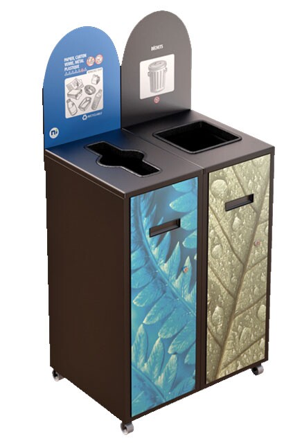 MULTIPLUS Îlot de recyclage double 58L #NIMU5802P2BRU