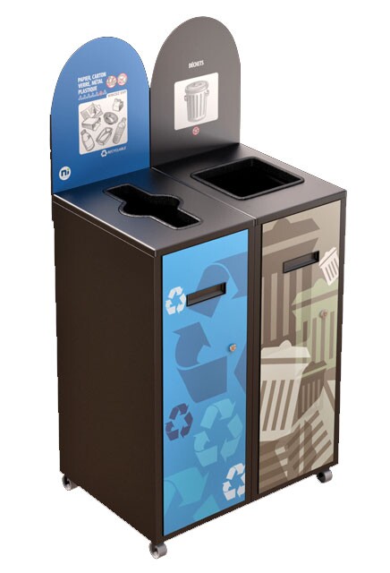 MULTIPLUS Îlot de recyclage double 58L #NIMU5802P4NOI