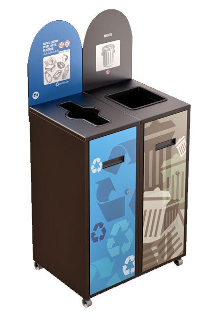MULTIPLUS Station de recyclage double 120L #NIMU12002P4BRU