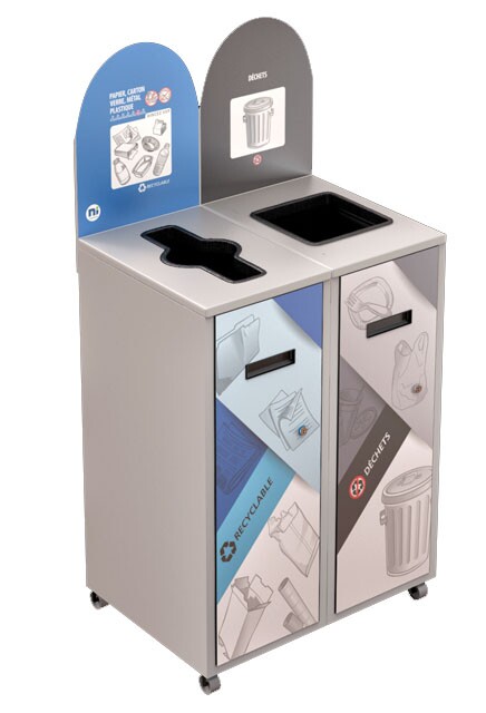MULTIPLUS Station de recyclage double 120L #NIMU12002P5BLA