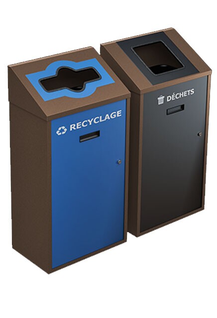 TRANSIT Îlot de récupération mural double 58L #NITR5802MUBRU