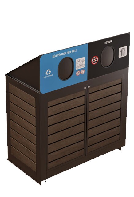 MONTÉRÉGIEN Îlot de récupération à 2 voies 110L #NIMONT2110NOY