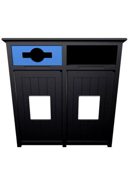 AURA Mixed Recycling Station with Panel 64 Gal #BU115339000