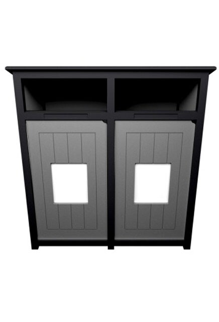 AURA Station de recyclage double avec panneau 64 gal #BU199488000