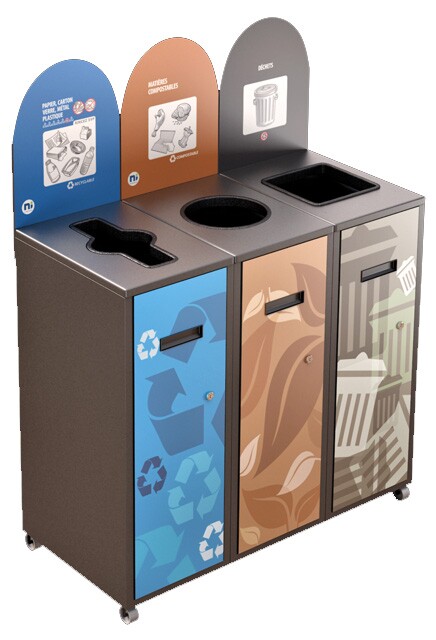 MULTIPLUS 3-Stream Recycling Station 87L #NIMU8703P4GRI
