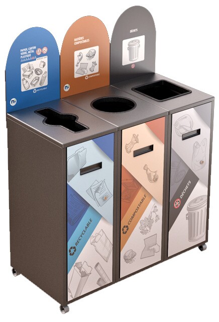 MULTIPLUS 3-Stream Recycling Station 87L #NIMU8703P5GRI