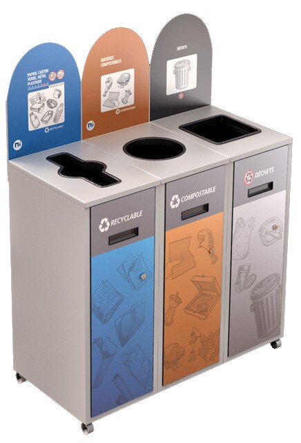 MULTIPLUS 3-Stream Recycling Station 87L #NIMU8703P6BLA