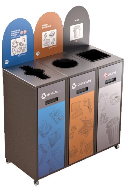 MULTIPLUS 3-Stream Recycling Station 87L #NIMU8703P6GRI
