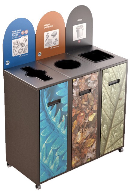 MULTIPLUS Îlot de récupération à 3 voies 120L #NIMU12003P2GRI
