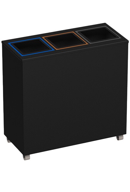 SHACK 3-Stream Customizable Recycling Station 58L #NISH5803NOI