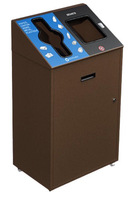 UNIVERSITAIRE Station de recyclage double 58L #NIUN5802BRU