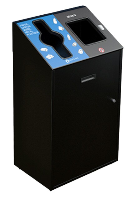 UNIVERSITAIRE Station de recyclage double 58L #NIUN5802NOI