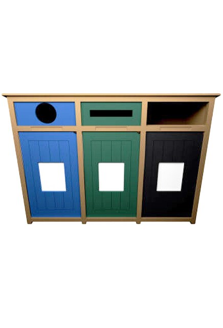 AURA 3-Stream Recycling Station 96 Gal #BU105421000