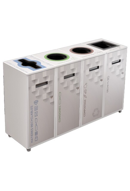 LOUNGE 4-Stream Recycling Station 87L #NILO8704P8BLA