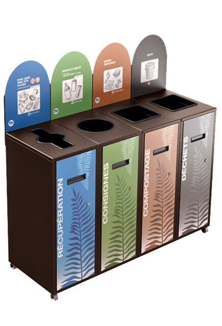 MULTIPLUS 4-Stream Recycling Station 87L #NIMU8704P3BRU