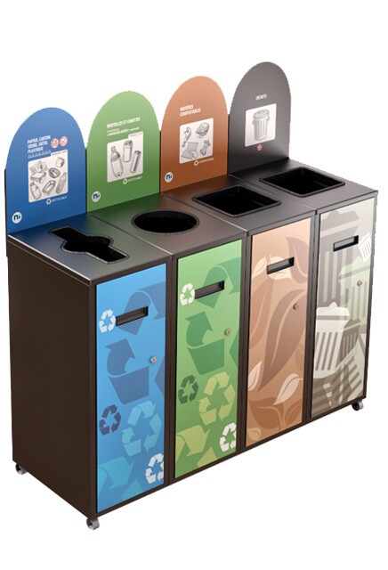 MULTIPLUS 4-Stream Recycling Station 87L #NIMU8704P4GRI