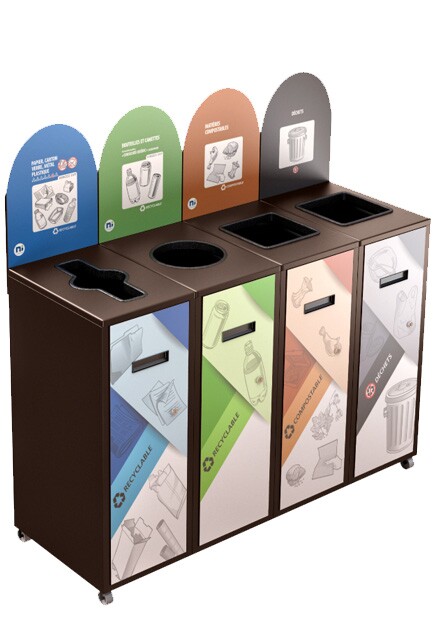 MULTIPLUS 4-Stream Recycling Station 87L #NIMU8704P5BRU
