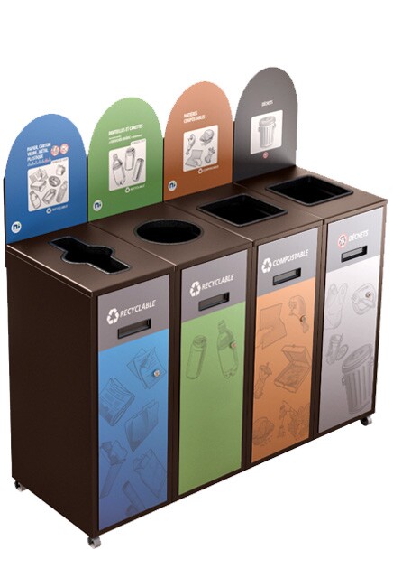 MULTIPLUS 4-Stream Recycling Station 87L #NIMU8704P6BRU