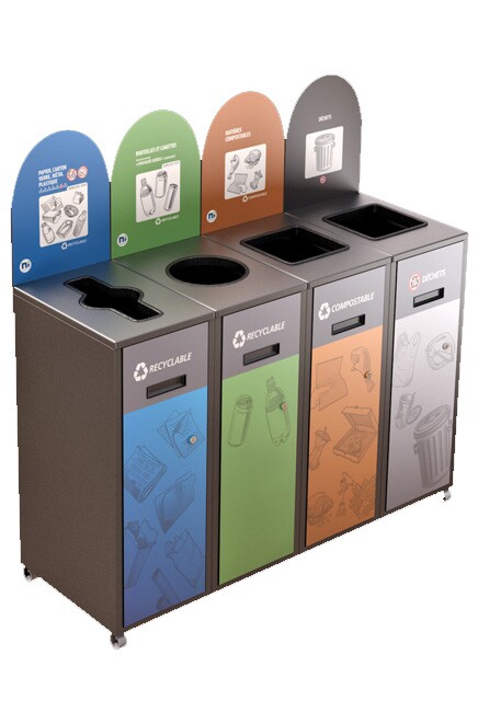 MULTIPLUS 4-Stream Recycling Station 87L #NIMU8704P6GRI