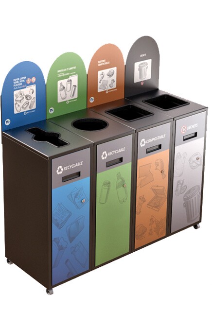 MULTIPLUS 4-Stream Recycling Station 87L #NIMU8704P6NOI