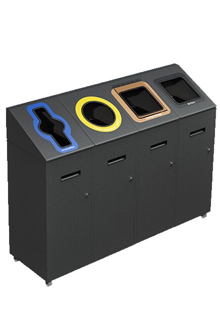 TRANSIT 4-Stream Recycling Station 58L #NITR5804GRI