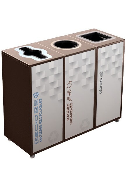 LOUNGE Station de recyclage à 3 voies 58L #NIL0580308BRU