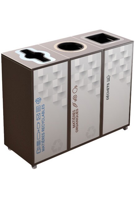 LOUNGE Station de recyclage à 3 voies 58L #NIL0580308NOI