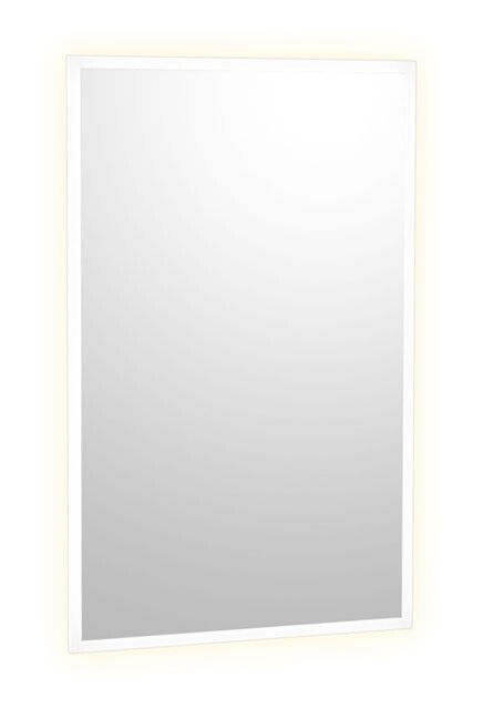 B-167 Miroir rectangulaire avec rétroéclairage DEL sans cadrage #BO1675626BL