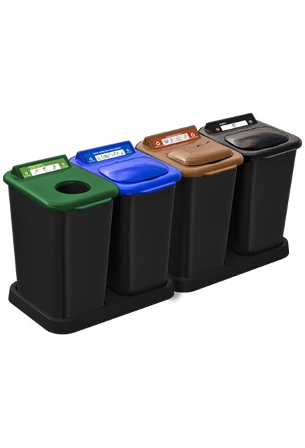 Mobilia 4-Stream Recycling Station 26L #NIMO264P200