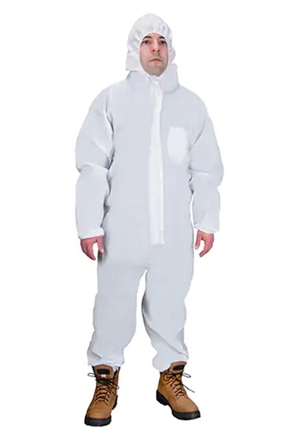 Hooded Coveralls made with SMS polypropylene #TQSGX190000