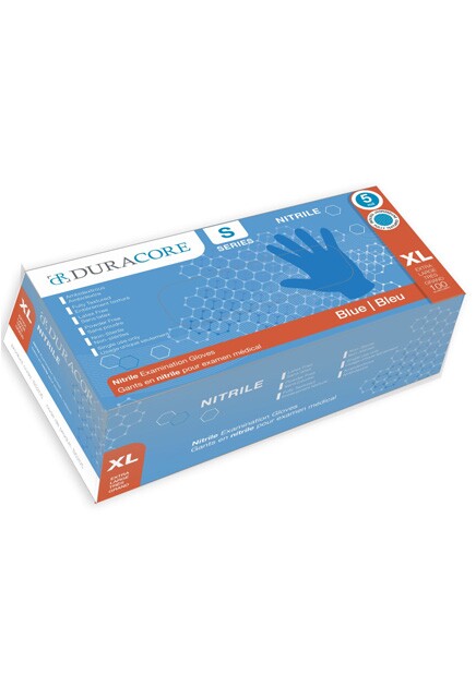 DURACORE Blue Powder Free Nitrile Medical Gloves #SE0S5205000