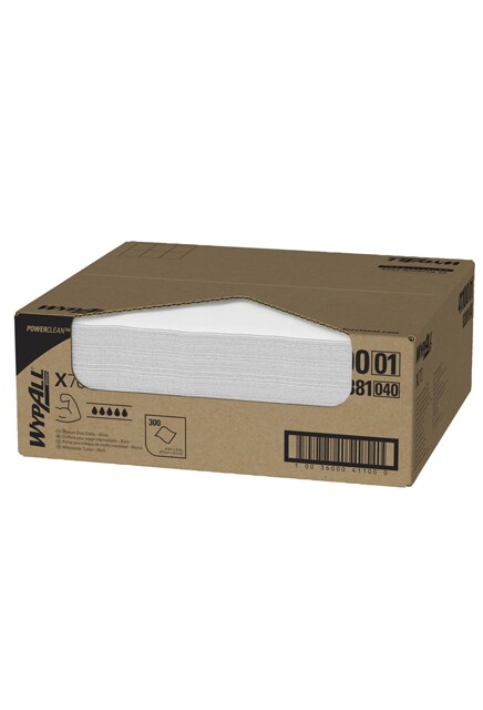 Wypall X70 Chiffons pour travaux moyens en boîte pop-up blanc #KC041100000