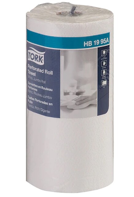 HB1995A TORK Essuie-tout en rouleau blanc, 12 x 210 feuilles #SCHB1995A00