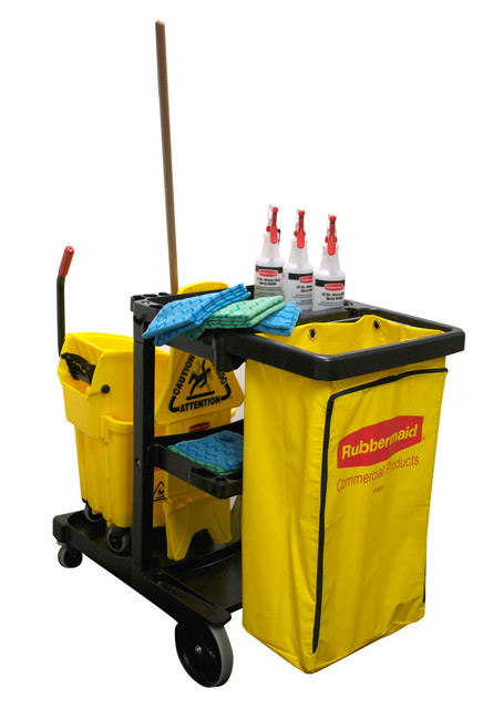 Rubbermaid Janitorial Cleaning Cart, 6173-88