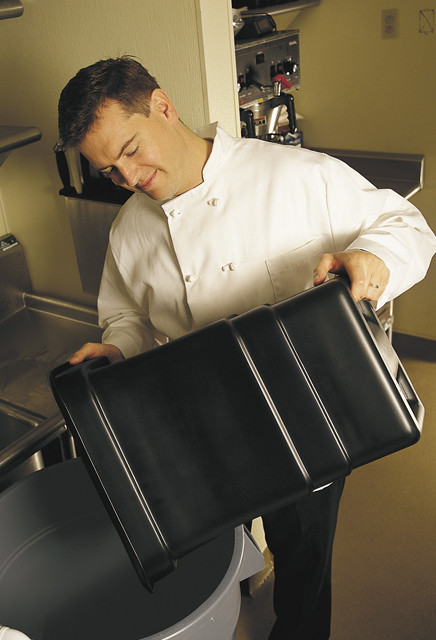 Refuse Bin for Utility and Janitorial Cart